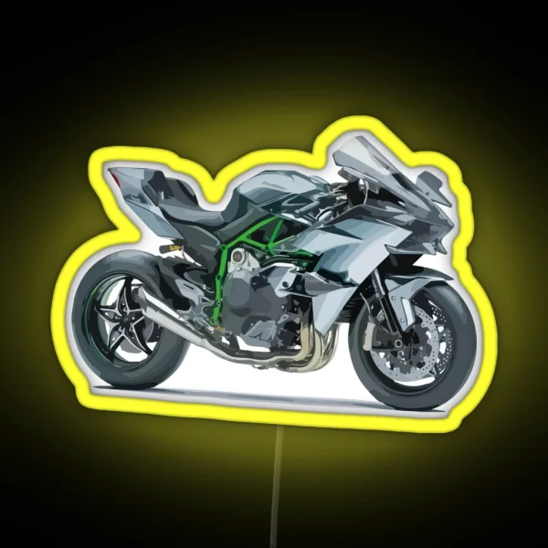 Ninja H2R Hiperbike RGB Neon Sign