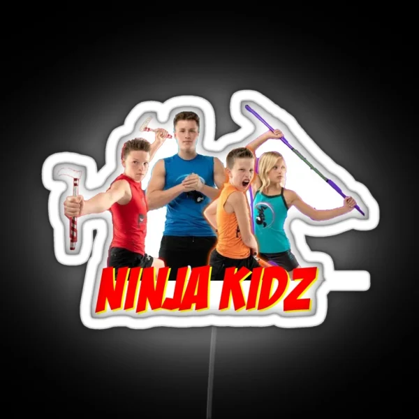 Ninja Kidz Merch For Kids Party RGB Neon Sign