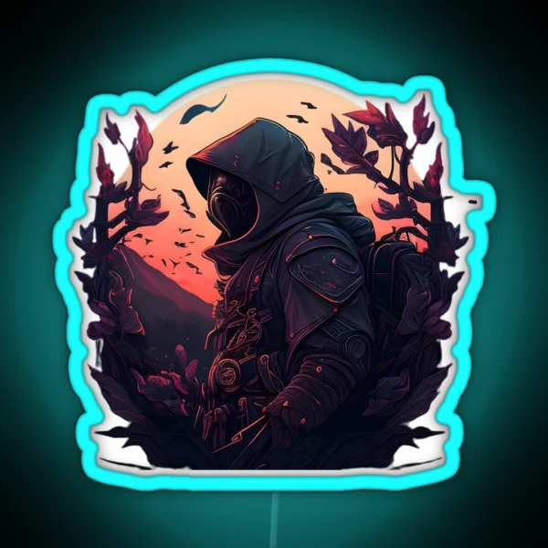 Ninja Of Dawn RGB Neon Sign