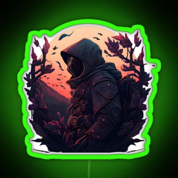 Ninja Of Dawn RGB Neon Sign