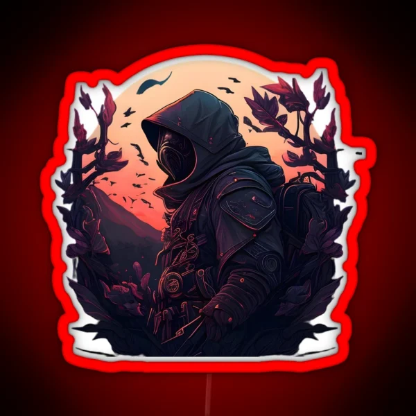 Ninja Of Dawn RGB Neon Sign