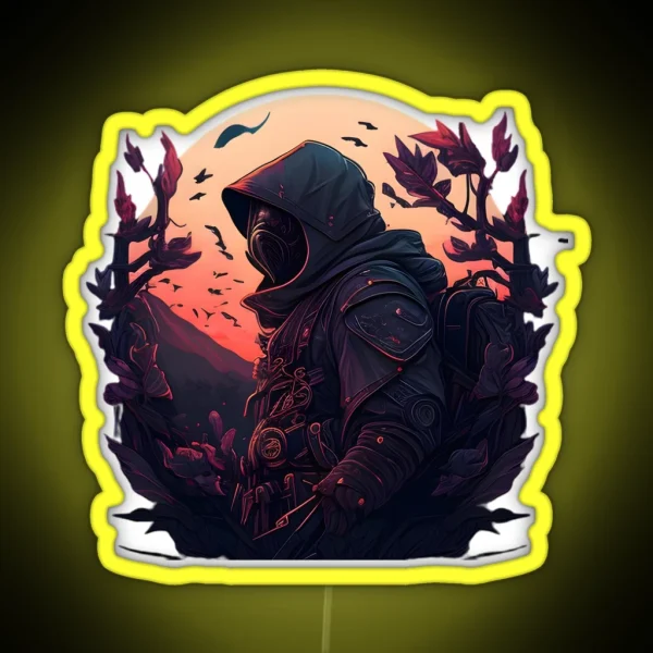 Ninja Of Dawn RGB Neon Sign