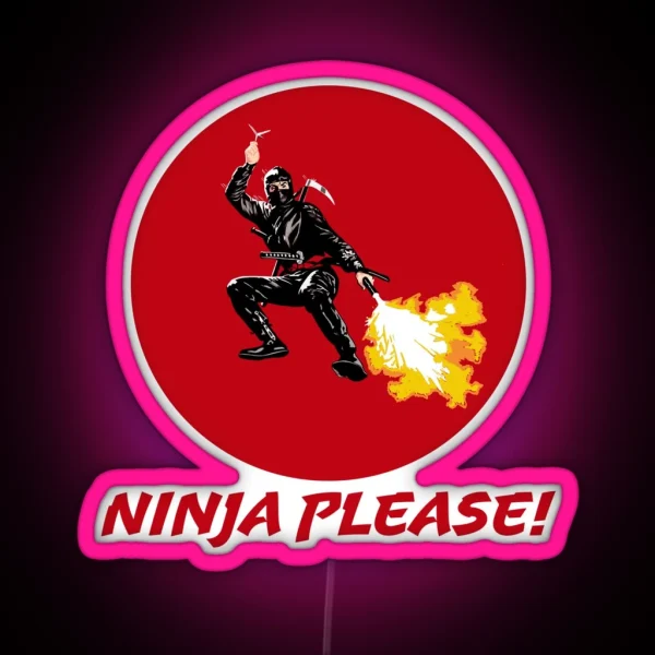 Ninja Please RGB Neon Sign
