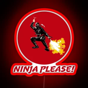 Ninja Please RGB Neon Sign