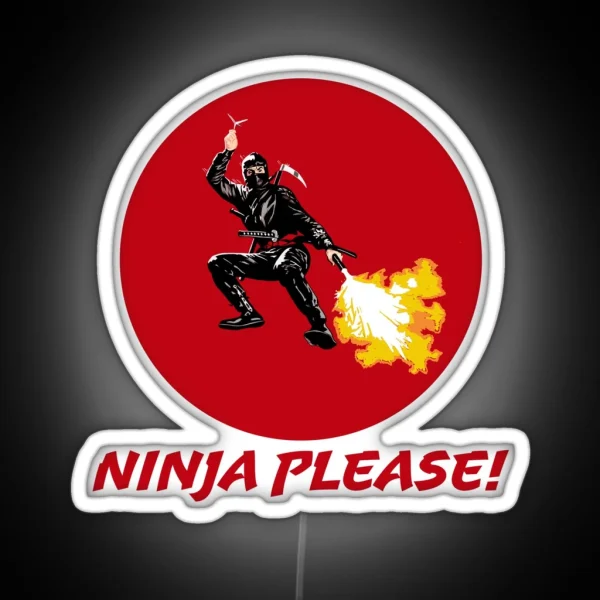 Ninja Please RGB Neon Sign