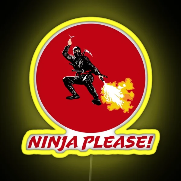 Ninja Please RGB Neon Sign