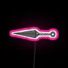ninja throwing knife rgb neon sign pink