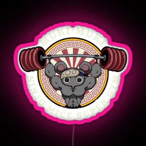 Ninju Mice Super Gym RGB Neon Sign