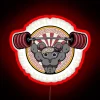 RGB Neon Sign for Ninja Mice Super Gym in Red