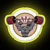 ninju mice super gym rgb neon sign yellow