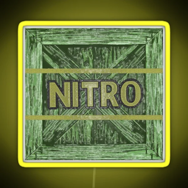 Nitro Crate RGB Neon Sign