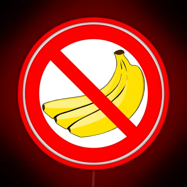 No Bananas On Boat Banana Hater Fishermen Superstition Led Funny RGB Neon Sign