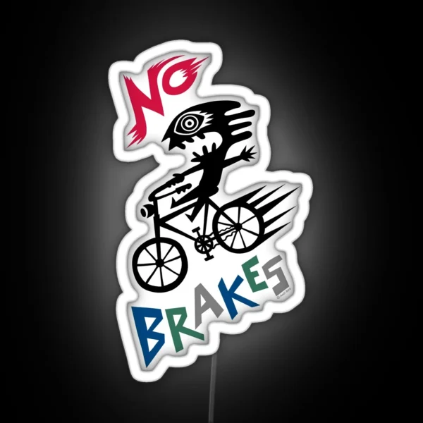 No Brakes RGB Neon Sign
