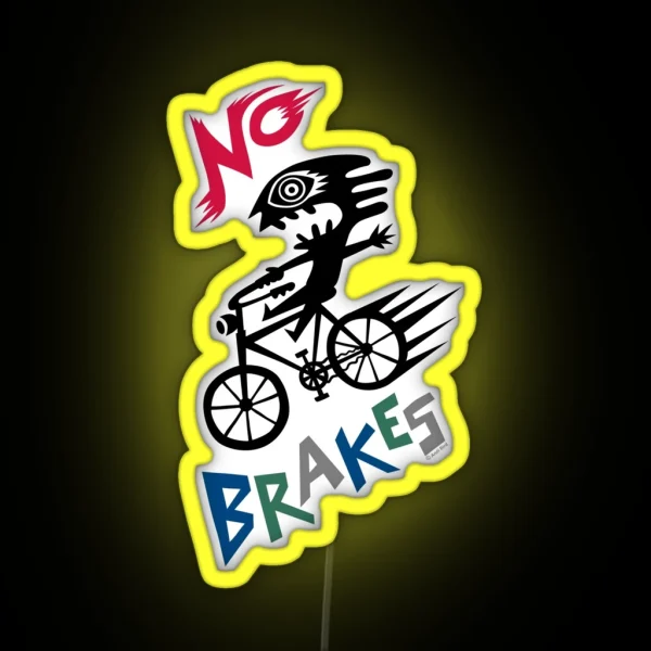 No Brakes RGB Neon Sign