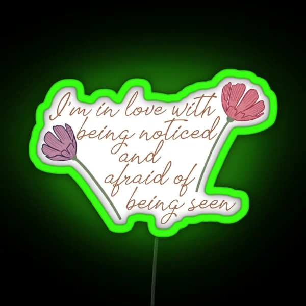 No Complaints In Love With Being Noticed RGB Neon Sign