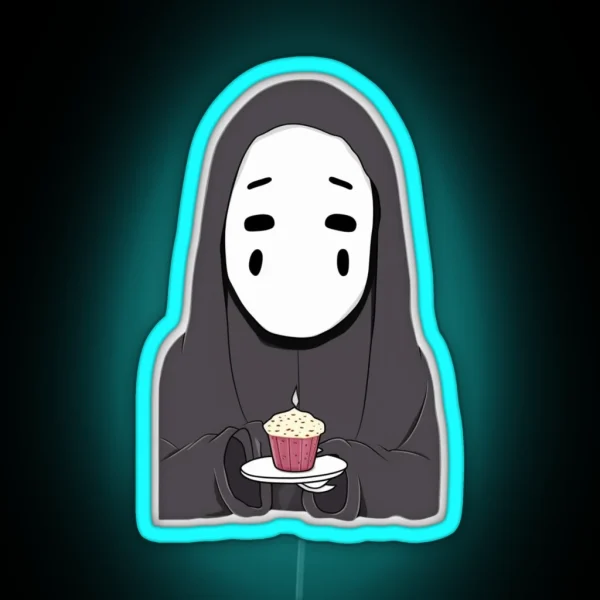 No Face From Spirited Away RGB Neon Sign