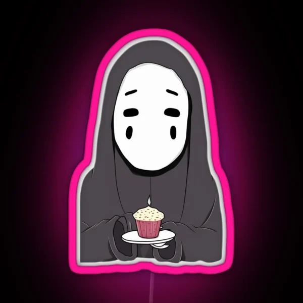 No Face From Spirited Away RGB Neon Sign