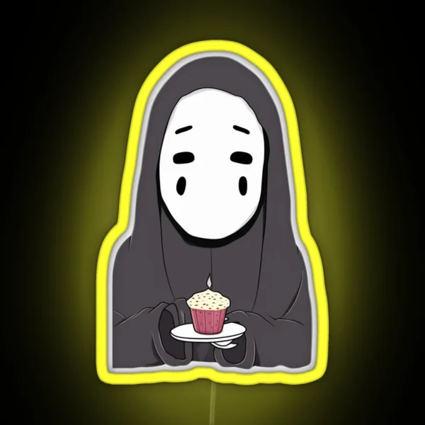 No Face From Spirited Away RGB Neon Sign