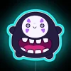 No Face Kaonashi Spirited Away LED RGB Neon Sign Blue Light