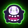 no face spirited away neon sign led rgb green