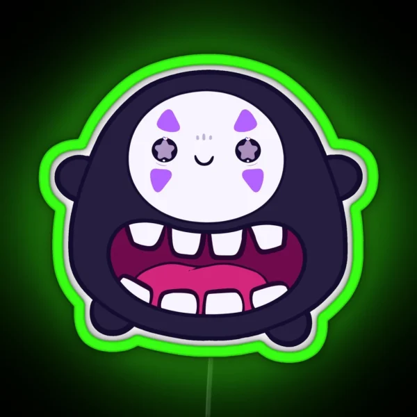 No Face Kaonashi Spirited Away Led RGB Neon Sign