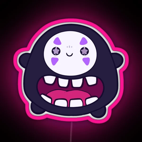 No Face Kaonashi Spirited Away Led RGB Neon Sign