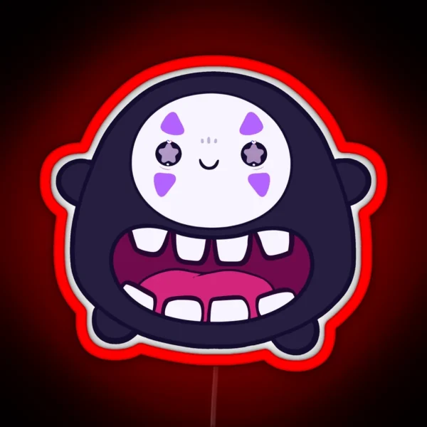 No Face Kaonashi Spirited Away Led RGB Neon Sign