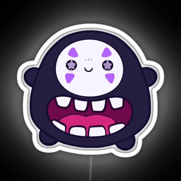 No Face Kaonashi Spirited Away Led RGB Neon Sign