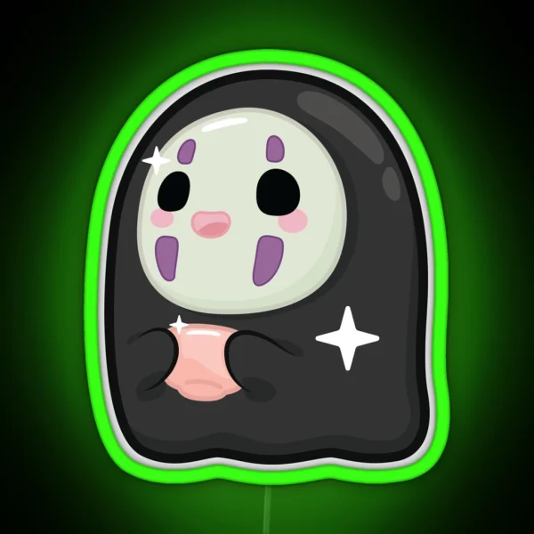 No Face Tea Break RGB Neon Sign