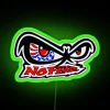 RGB Neon Sign Displaying No Fear Inspired Text in Green