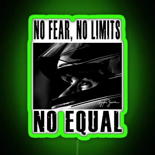 No Fear No Limits No Equal RGB Neon Sign