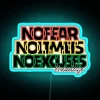 NO FEAR NO LIMITS NO EXCUSES DADLIFE Empowering Design RGB Neon Sign - Image 3