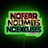 NO FEAR NO LIMITS NO EXCUSES DADLIFE Empowering Design RGB Neon Sign - Image 4