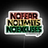 NO FEAR NO LIMITS NO EXCUSES DADLIFE Empowering Design RGB Neon Sign - Image 5