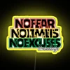 NO FEAR NO LIMITS NO EXCUSES DADLIFE Empowering Design RGB Neon Sign - Image 6