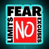 NO Fear No Limits No Excuses RGB Neon Sign - Image 2