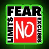 NO Fear No Limits No Excuses RGB Neon Sign - Image 3