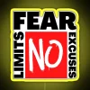 NO Fear No Limits No Excuses RGB Neon Sign - Image 5