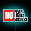 NO Fear No Limits No Excuses RGB Neon Sign - Image 2