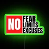 NO Fear No Limits No Excuses RGB Neon Sign - Image 3