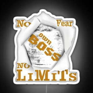 No Fear No Limits RGB Neon Sign
