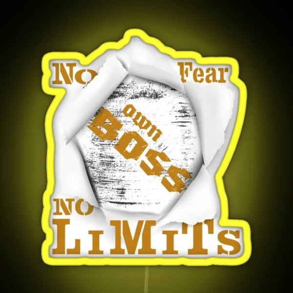 No Fear No Limits RGB Neon Sign