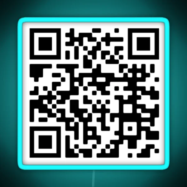 No God Please No The Office QR Code RGB Neon Sign