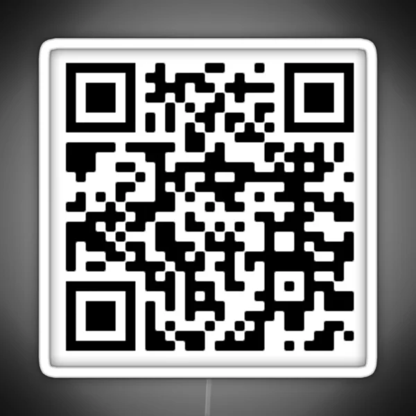 No God Please No The Office QR Code RGB Neon Sign