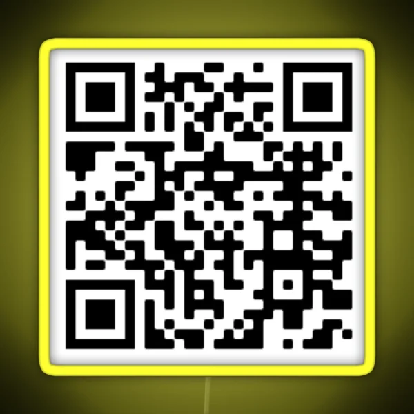 No God Please No The Office QR Code RGB Neon Sign