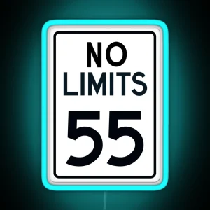 No Limits 55 RGB Neon Sign