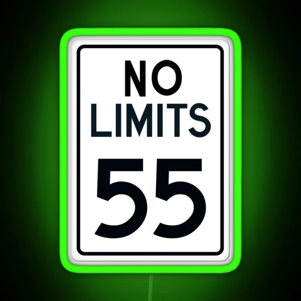 No Limits 55 RGB Neon Sign
