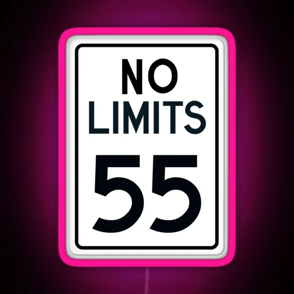 No Limits 55 RGB Neon Sign
