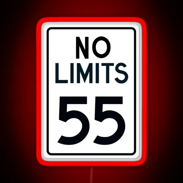 No Limits 55 RGB Neon Sign