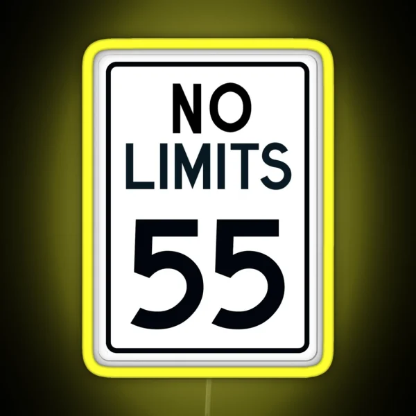 No Limits 55 RGB Neon Sign